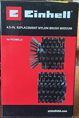 Einhell Picobella Surface Brush 4.5-in. Replacement Nylon Stone Brush Medium