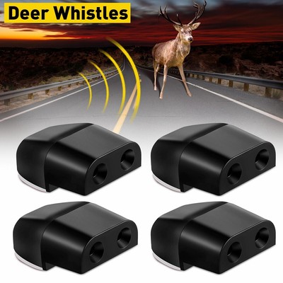 4 Deer Whistles Wildlife Warning Device Animal Sonic Alert Car Safety Accessory
