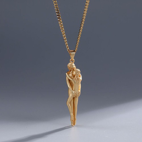 Forever Love Couple Necklace Affectionate Hug Pendant Xmas Valentine's Day Gifts - Picture 38 of 40