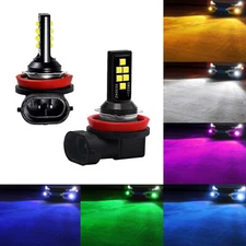 G4 Automotive 2x H11 LED Fog Light Bulb SMD 3030 High Bright Colorful DRL Lamp