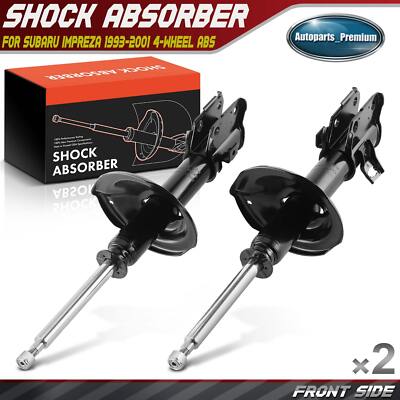 2Pcs Front Left & Right Shock Absorber for Subaru Impreza 1993-2001 4-Wheel ABS