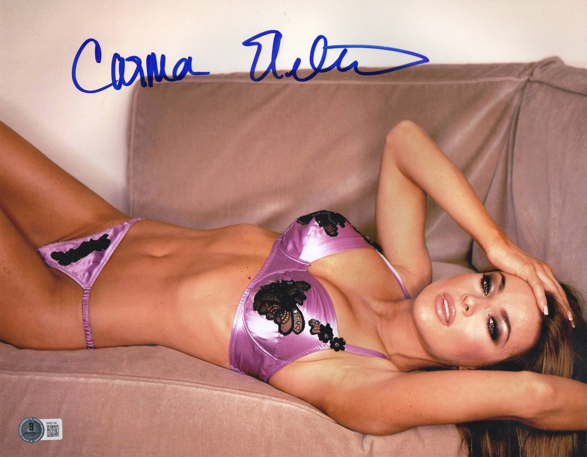 Hot Sexy Carmen Electra Signed 11x14 Photo Authentic Autograph
