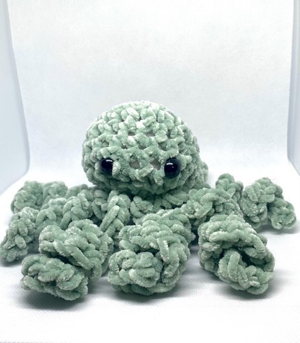 Handmade Plush Stuffed Animal Octopus - Picture 3 of 3
