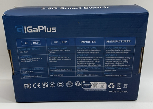 Gigaplus 2.5G Smart Ethernet Switch Trasferimento Alta Velocità Ampia Larghezza di Banda 10 Porte - Foto 2 di 6