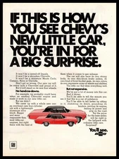 1970 Chevrolet "You're In For A Big Suprise" Chevy Vega Vintage GM Print Ad