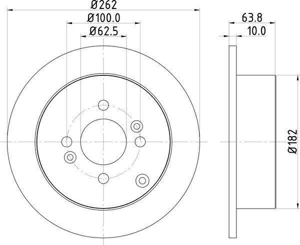 2x Mintex Discs Rear fits Hyundai i20 1.4 CRDi Getz 1.3 Dodge Attitude 1.6