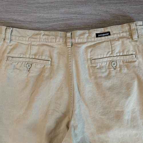 Patagonia Pants Mens Size 36 Canvas Tan Color Cotton Straight Leg Zip Fly - Picture 3 of 17