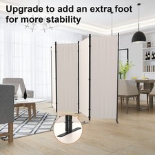88" Room Divider 4 Panel Folding Privacy Screens Portable Room Partition Wall