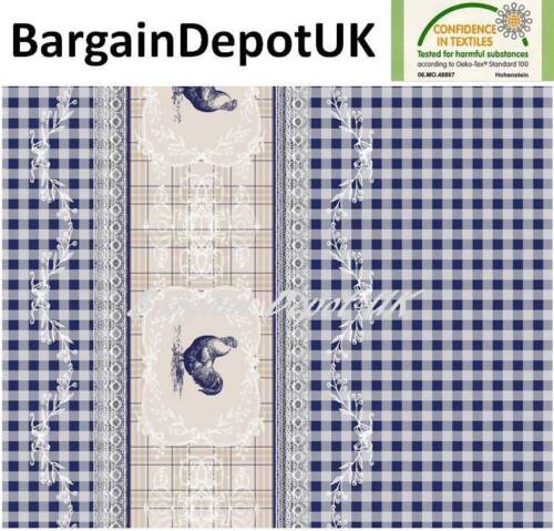 Farm Check PVC Wipe Clean Vinyl Tablecloth  ALL SIZES  Code: F193-2 - Picture 1 of 1