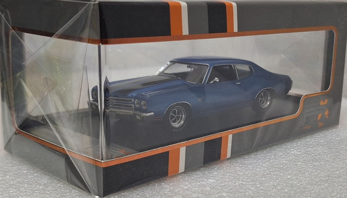 Chevrolet Chevelle SS 1970 Blue with Black Stripes 1:43 Premium-x