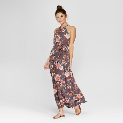 slim fit dress slacks Casual Flowy Boho Wedding Dress with Side Slit main image 0