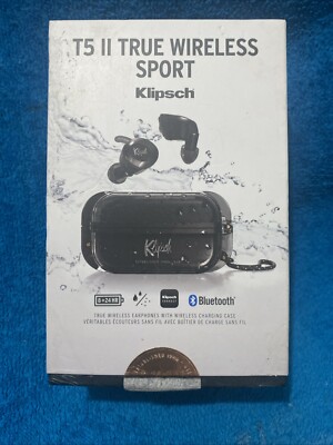 Klipsch T5 II True Wireless Sport Earphones BLACK Preowned