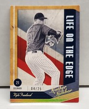 KYLE FREELAND 2019 Leather Lumber Life on the Edge HOLO SILVER ~ #'d /25