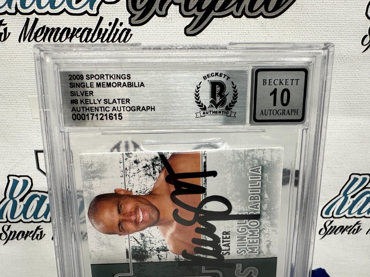 KELLY SLATER SIGNED AUTOGRAPHED 2009 SPORTKINGS SINGLE PATCH ON