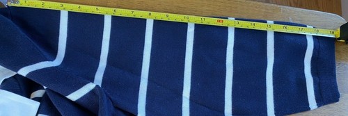 NWT Talbots Soft Striped Blue and Cream Cardigan Sweater With Remover Collar SXL - Picture 11 of 11