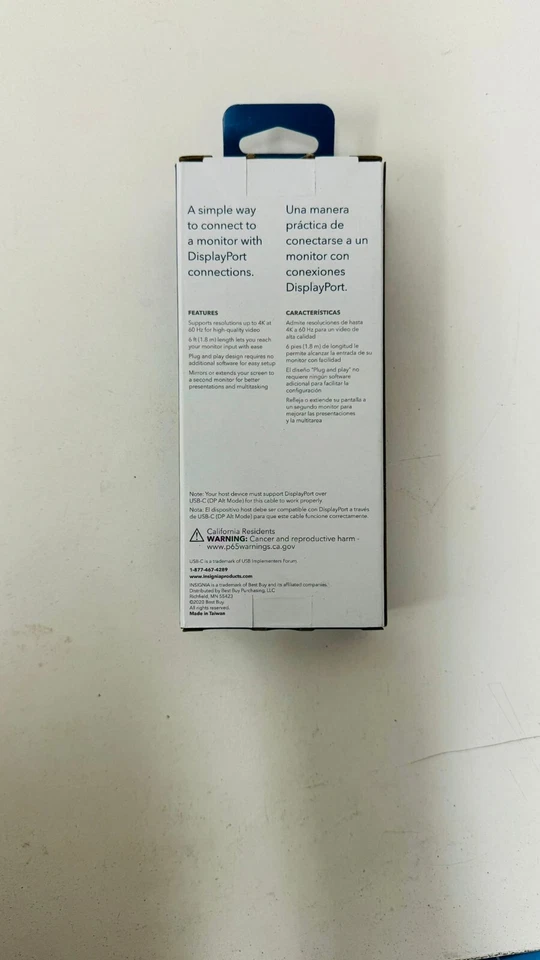 Insignia USB Type C to A Adapter - White (NS-PCKCD6) 4K - Image 2 of 2