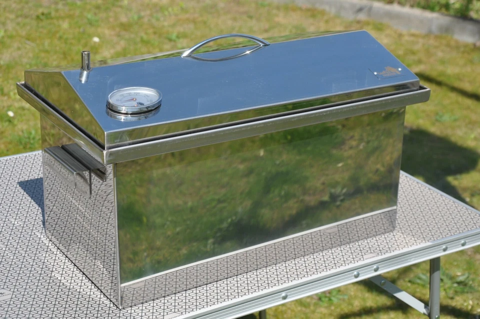 Smoker*Räucherofen mit Hydroverschluss, Tasche und Ständer Outdoor* 520x300x310  - Bild 2 von 4