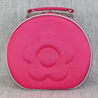 DAISY MARY QUANT Pink Make-Up Case Beauty Bag Vintage Retro Zippered Rare 1995