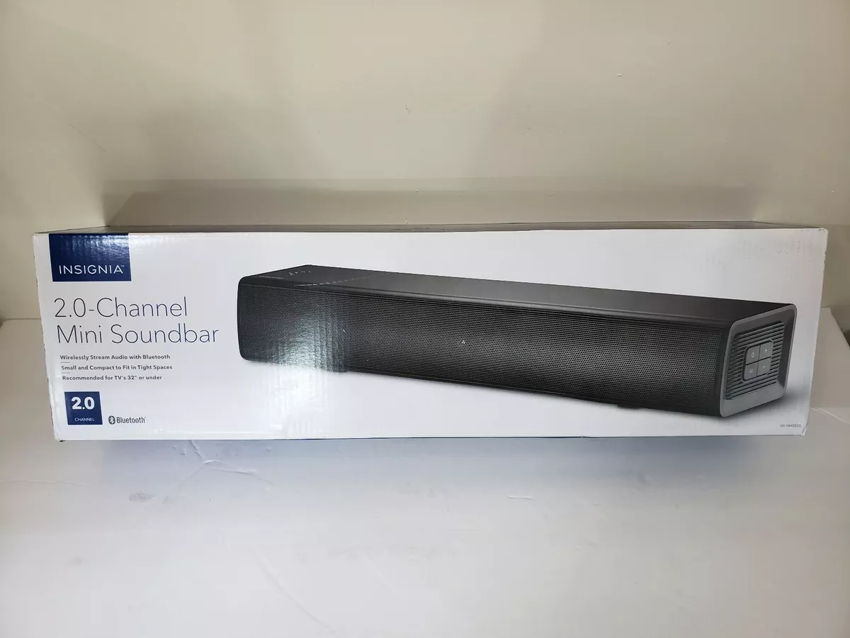 Insignia NSHMSB20 Black Bluetooth Mini Soundbar 0402, 50 OFF
