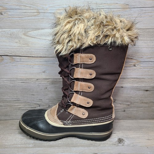 Sorel Joan of Arctic hohe Damen-Winterstiefel braunes Wildleder Größe 8 - Bild 4 von 10