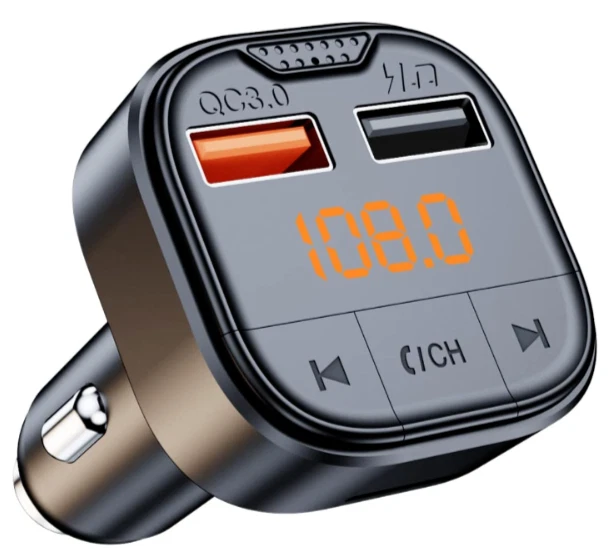 Transmisor de FM Bluetooth Para Carro Radio Auto Aux Manos Libres Adaptador