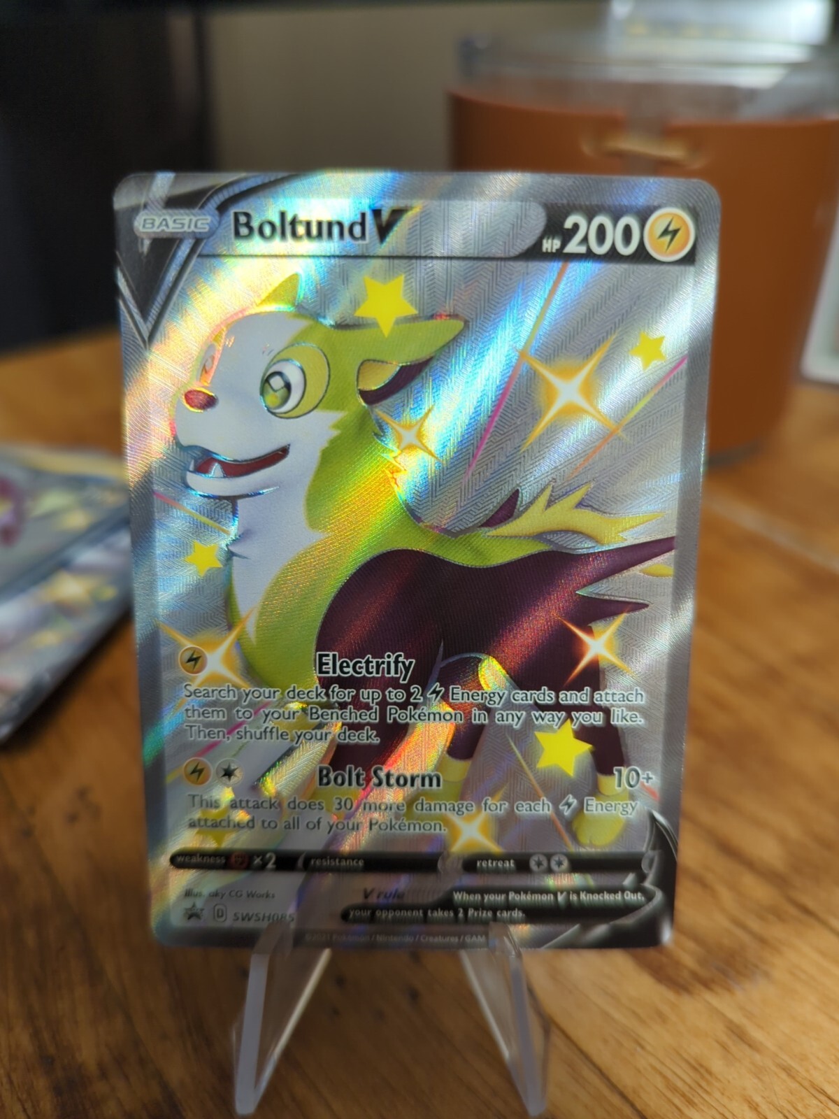 Pokémon TCG Boltund V SWSH Black Star Promos SWSH085 Holo Promo NM