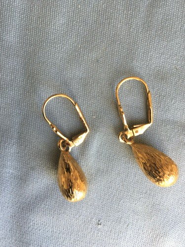 Paire De Boucles D'oreilles Clips Vintage - Plaqué Or - Old Stock - Neuf Avec étiquettes