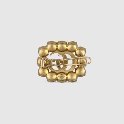 ヘアアクセサリー Gucci Hair Clips Crystal Gucci single hair clip in tortoiseshell resin