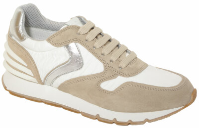 Voile Blanche JULIA POWER sneakers suede pad nylon beige-white