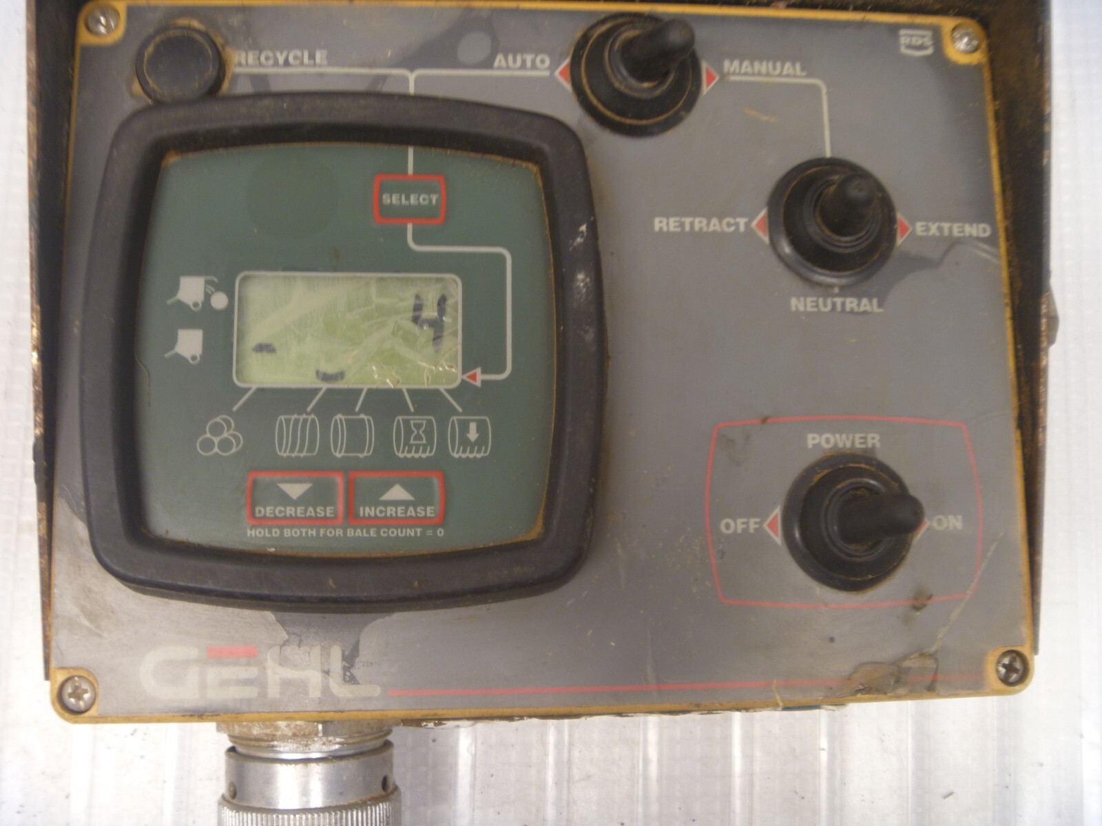 GEHL 2580 ROUND BALER CONTROL BOX MONITOR P/N 159787 & 157902 AS IS eBay