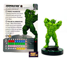 Marvel Heroclix Abomination 029b w/ Card PRIME Smash and Destroy Set