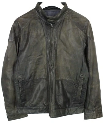 DANIEL HECHTER Jacke Herren (Eu) 52 Alter Look Leder Biker - Bild 1 von 4