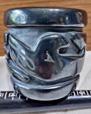 MARGARET TAFOYA SERPENT VASE SANTA CLARA PUEBLO CARVED BLACKWARE POTTERY