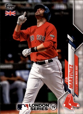 2020 Topps UK Edition JD MARTINEZ Base Card Red Sox London Series #67