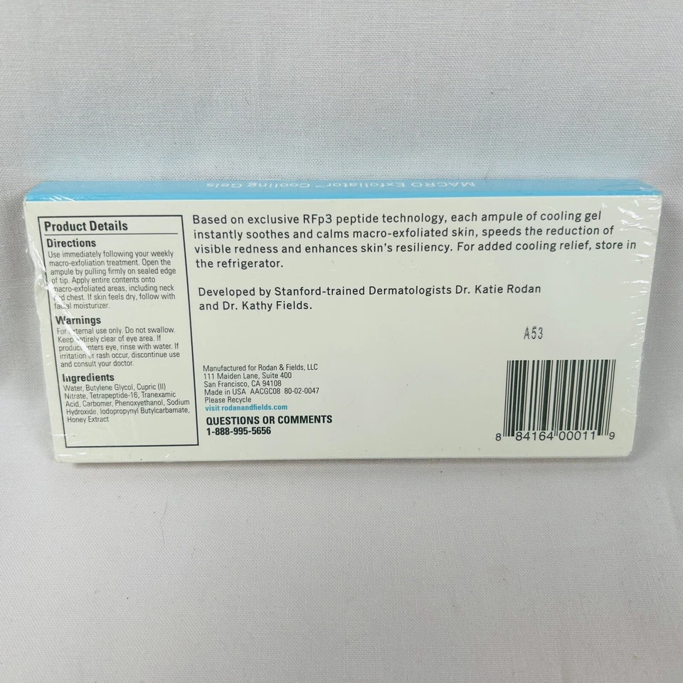 3x Rodan + Fields Redefine Macro Exfoliator Cooling Gels (8 Gels) SEALED NEW - Image 3 of 4