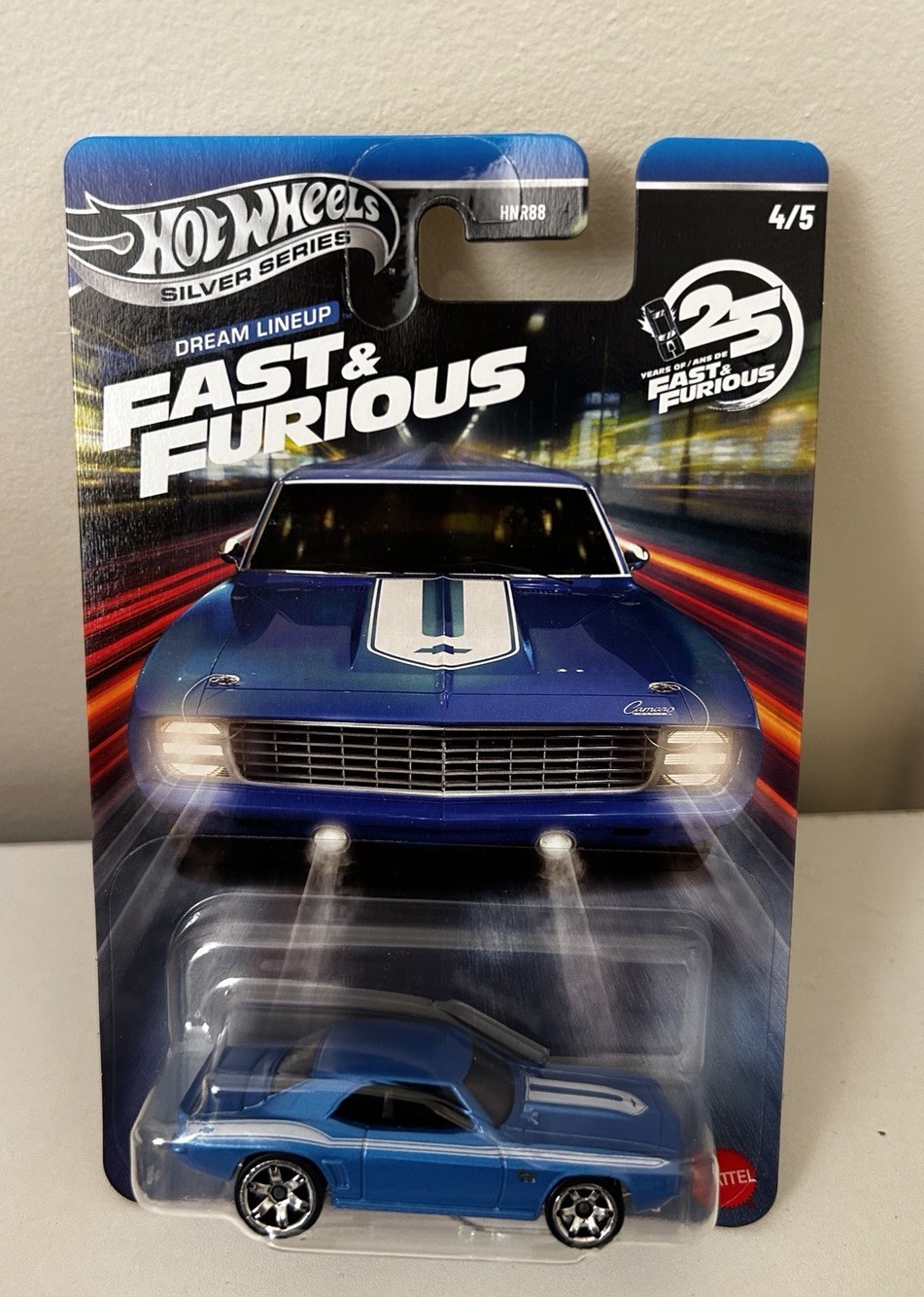 Hot Wheels Silver Series 2026 Fast & Furious Dream Lineup 4/5 Blue 1969 Camaro