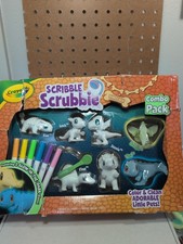 Crayola Scribble Scrubbie Pets Dinosaur Glow Combo Pack,Gift for Kids, DMG box