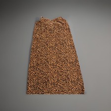 madewell brand leopard aop thin 36 inch dress, women's size 6 #1297