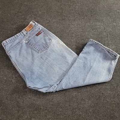 Tecgen FR Flame Resistant Jeans Light Wash Men s 56x28 Workwear *Flaw*