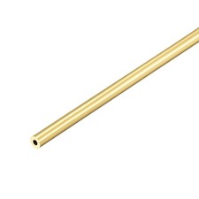 Brass Round Tube 300mm Length 3.5mm OD 1mm Wall Thickness Seamless Pipe Tubing