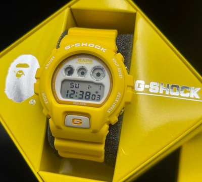 CASIO G-SHOCK A BATHING APE DW-6900 Yellow Limited 1000pcs with