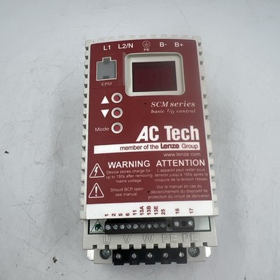 LENZE AC TECH SM004S 1PH 120VAC 0.33HP refurbished fully tested 2yr, Warranty.