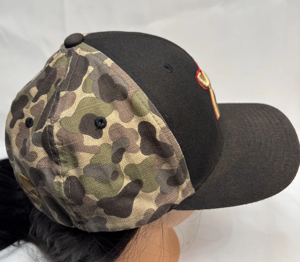 Gorra Hooey Chris Kyle Edition Flexfit S/M Camuflada Ala Bandera EE. UU. Gorra Camionero Occidental Foto 3 de 4