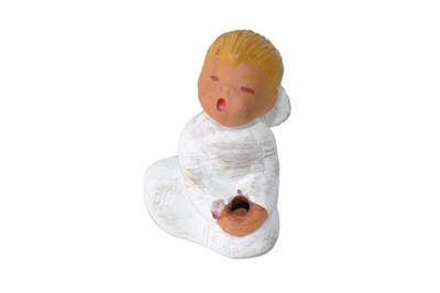 Genuine Jullar Christmas Angel Candle Holder Approx 10cm Tall Ceramic Singing Seat