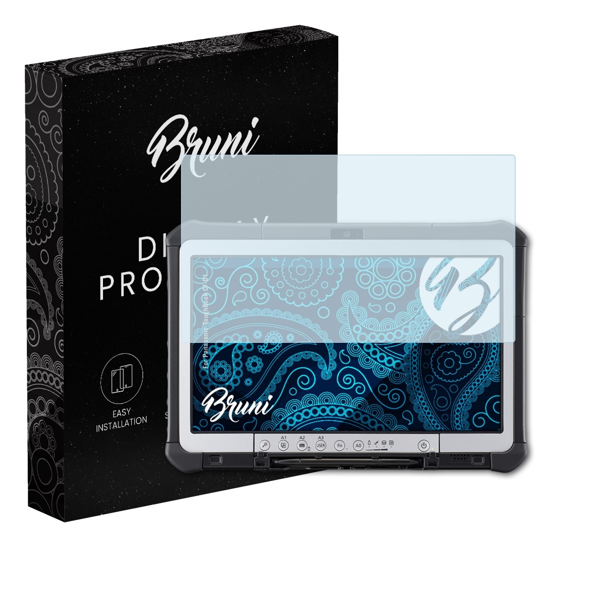 Bruni Protecteur D'écran Compatible Avec Panasonic ToughPad FZ-G1 Film Protecteur, Cristal Clair Écran Protecteur (2X