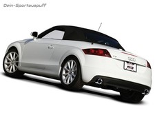 Borla Edelstahl Duplex Komplettanlage ab Kat Audi TT TTS 8J quattro je 102mm