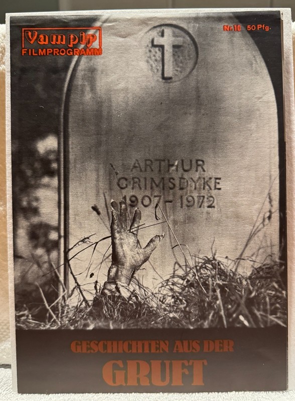 Vampir Film Program #10 original 1981 HG issue covering "Tales From the Crypt"