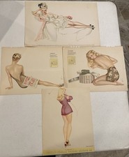 Vintage Collectible 1940s Varga Pinup Girl Calendar Art