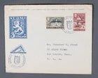 MayfairStamps Finland FDC 1946 Borga Porvoo City Anniversary Dual First Day Cove