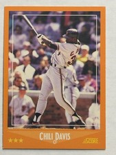 1988 Score #605 Chili Davis San Francisco Giants
